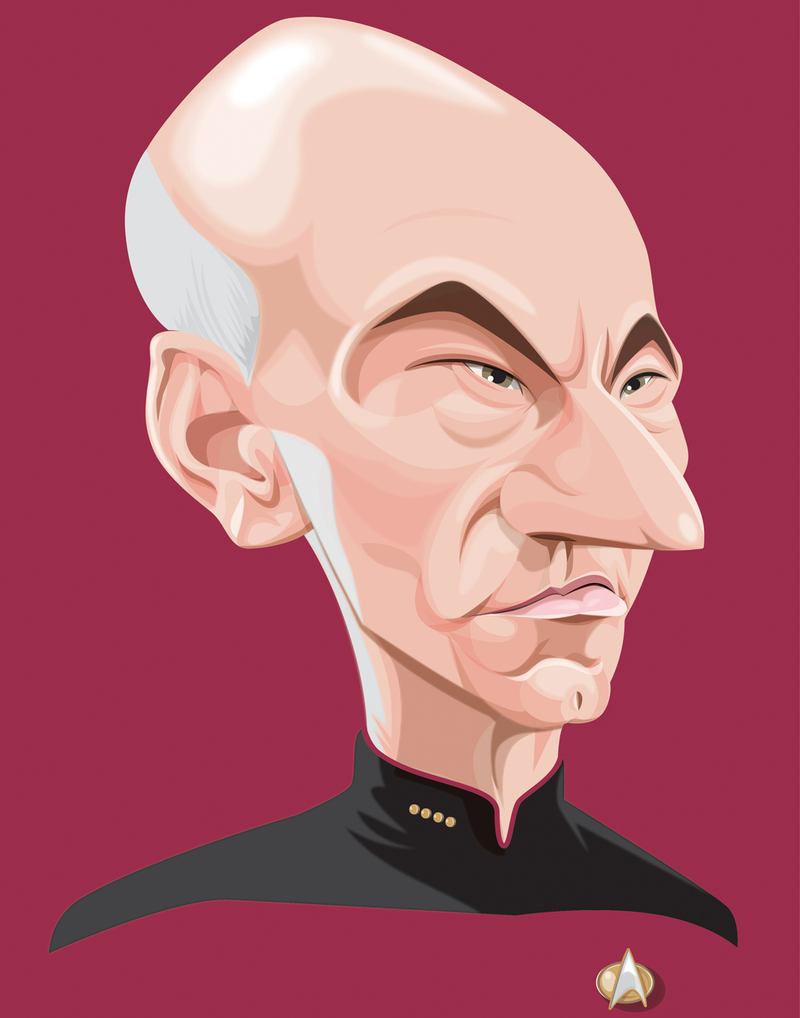 Illustration for article titled These Caricatures Of Sci-Fi Icons Are Absolutely Perfect